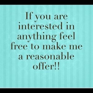 Make an offer on any listed item!